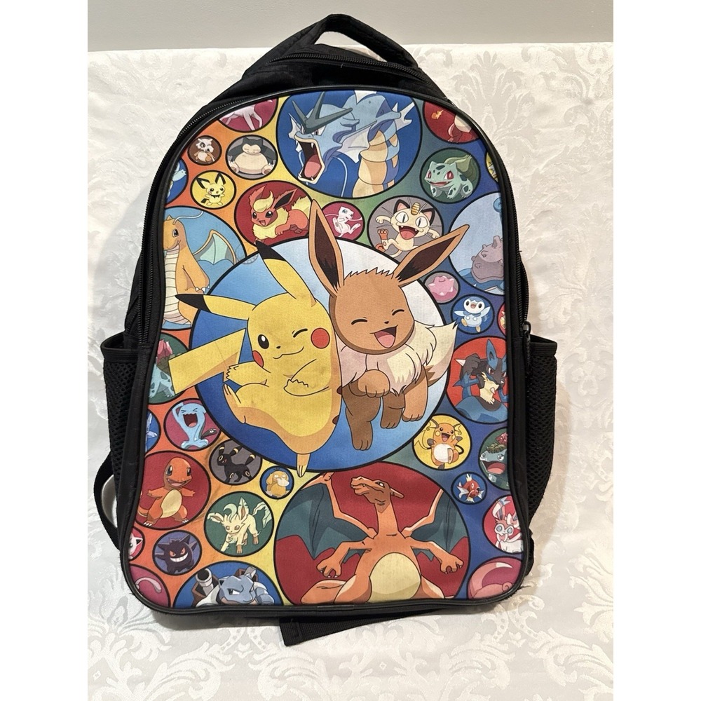 Pokemon Backpack Pikachu Eevee Charizard School Bag